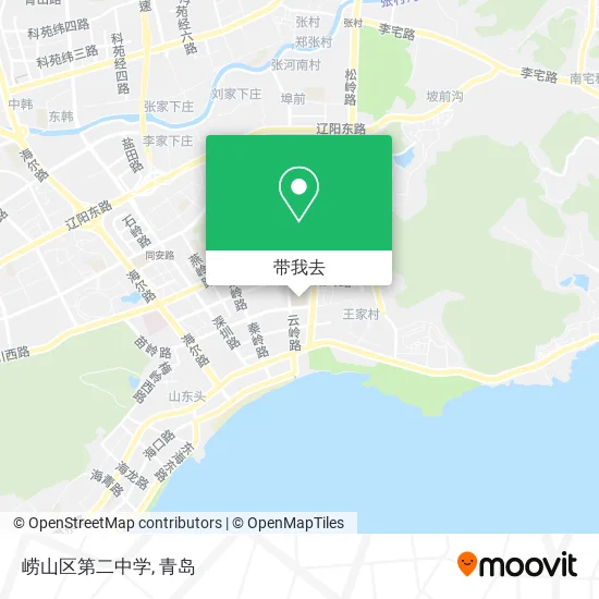 崂山区第二中学地图