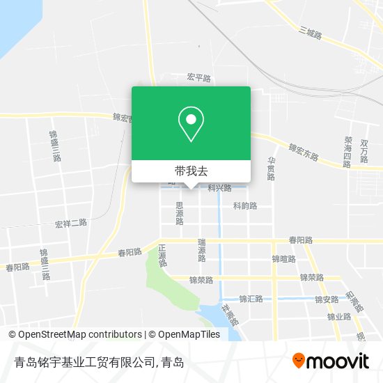 青岛铭宇基业工贸有限公司地图