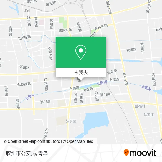 胶州市公安局地图