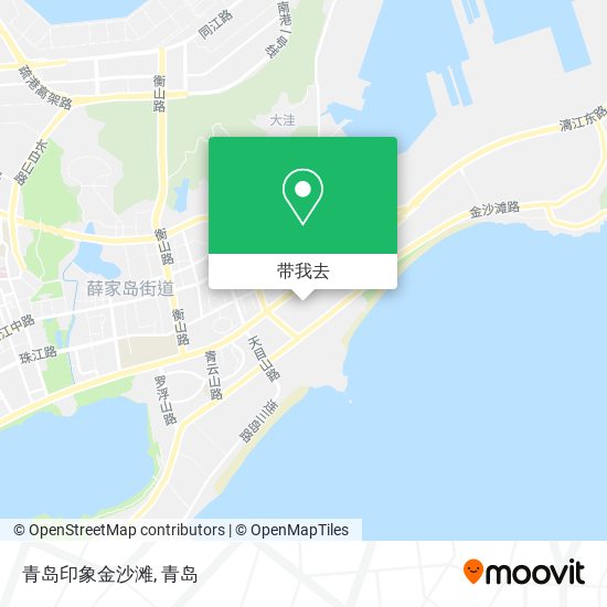 青岛印象金沙滩地图