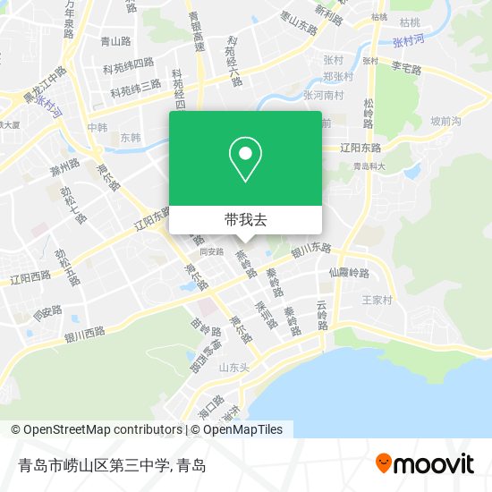 青岛市崂山区第三中学地图