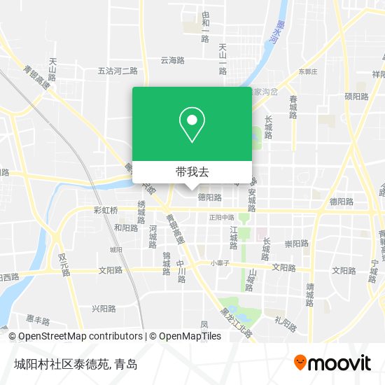 城阳村社区泰德苑地图
