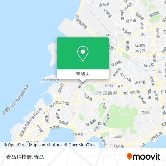 青岛科技街地图