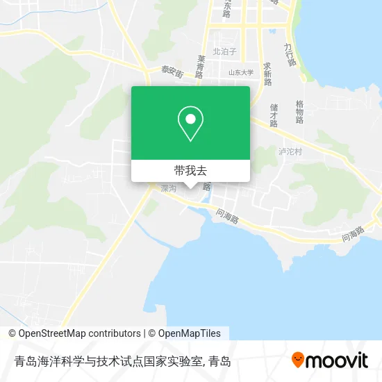 青岛海洋科学与技术试点国家实验室地图