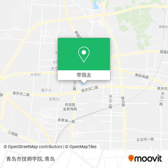 青岛市技师学院地图