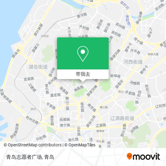 青岛志愿者广场地图