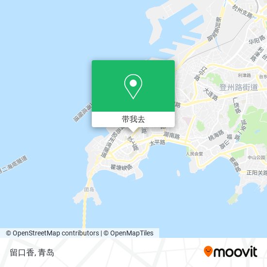 留口香地图
