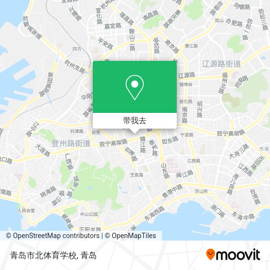 青岛市北体育学校地图