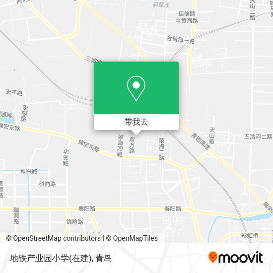 地铁产业园小学(在建)地图