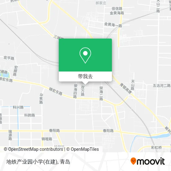 地铁产业园小学(在建)地图