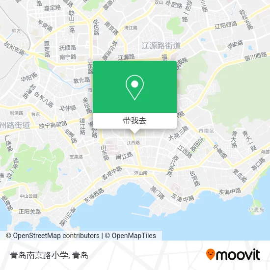 青岛南京路小学地图