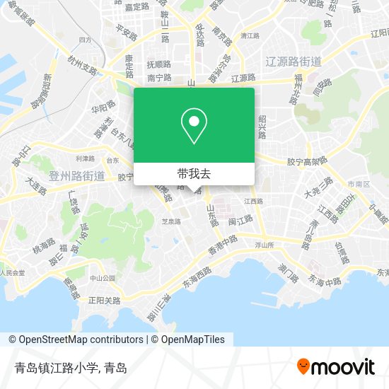 青岛镇江路小学地图