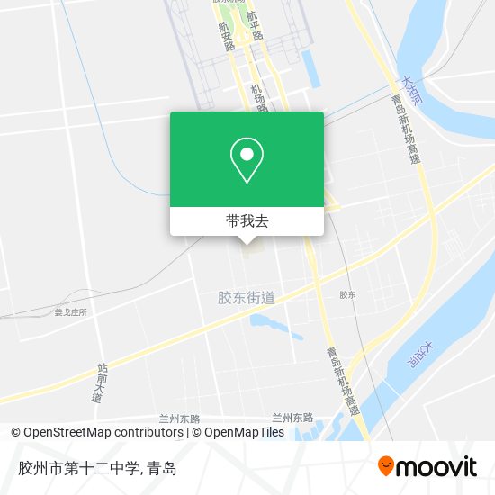 胶州市第十二中学地图