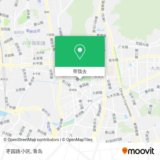 枣园路小区地图