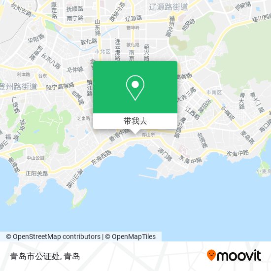 青岛市公证处地图