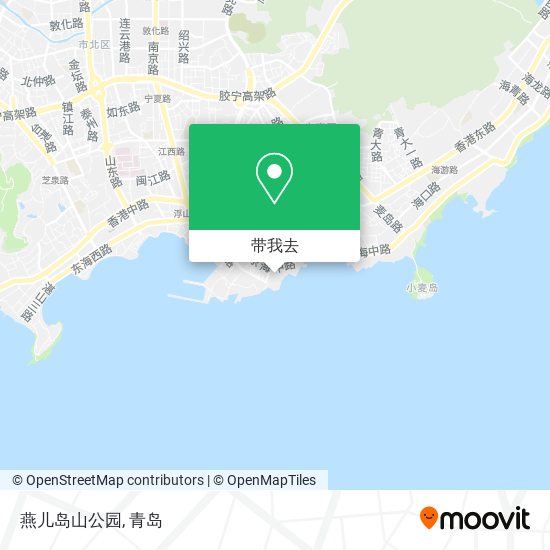 燕儿岛山公园地图