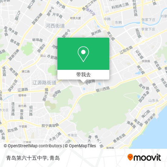 青岛第六十五中学地图