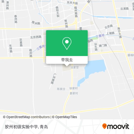 胶州初级实验中学地图