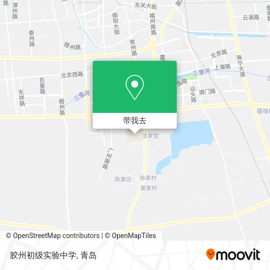 胶州初级实验中学地图