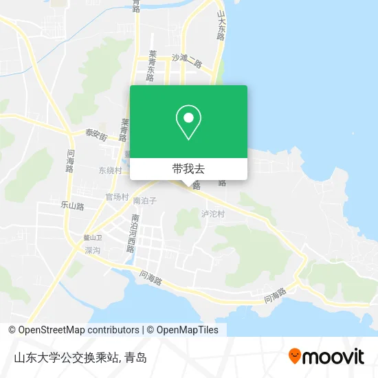 山东大学公交换乘站地图