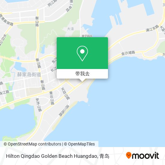 Hilton Qingdao Golden Beach Huangdao地图