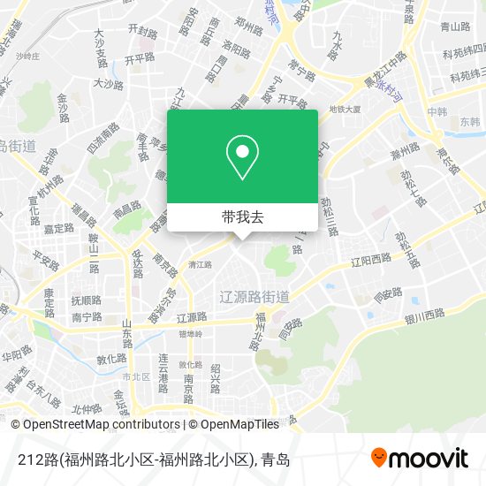 212路(福州路北小区-福州路北小区)地图