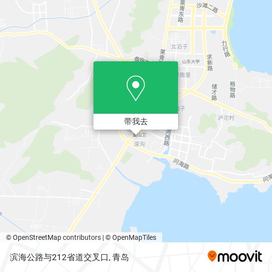 滨海公路与212省道交叉口地图