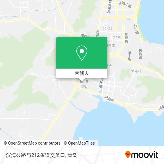 滨海公路与212省道交叉口地图