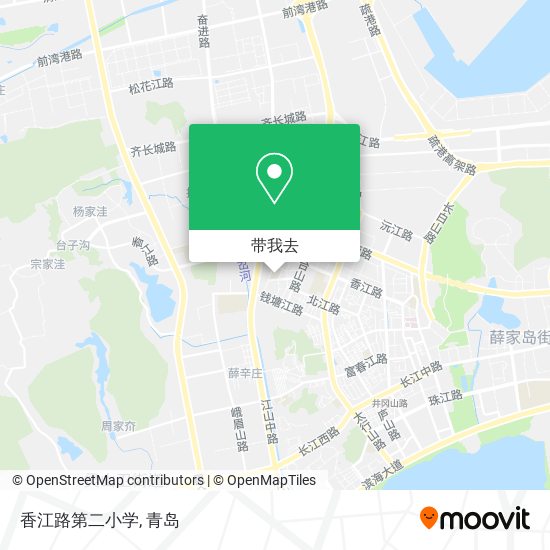 香江路第二小学地图