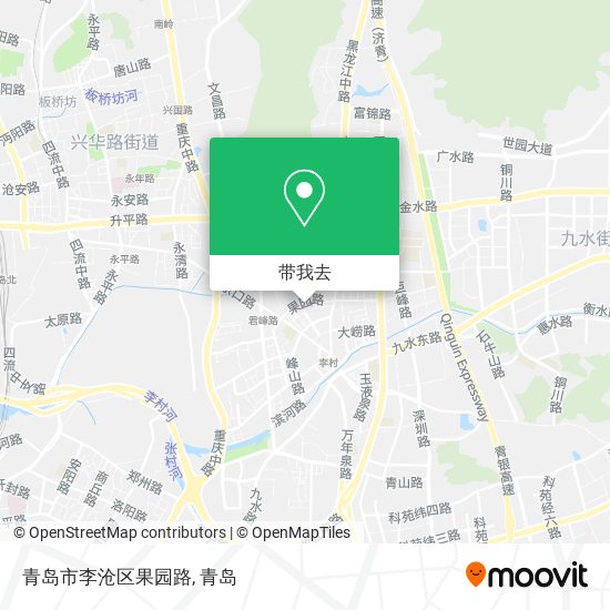 青岛市李沧区果园路地图