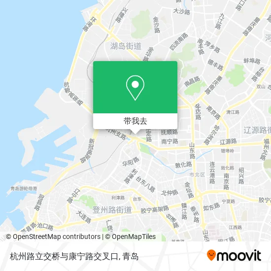 杭州路立交桥与康宁路交叉口地图