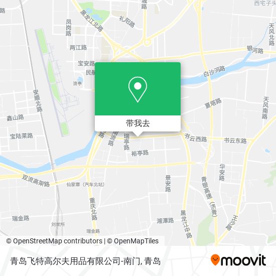 青岛飞特高尔夫用品有限公司-南门地图