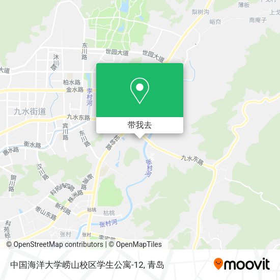 中国海洋大学崂山校区学生公寓-12地图