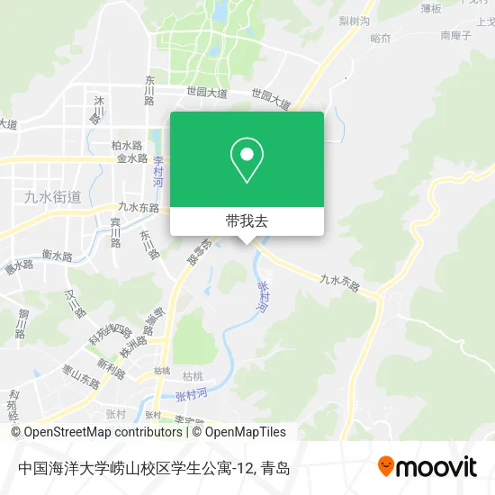 中国海洋大学崂山校区学生公寓-12地图
