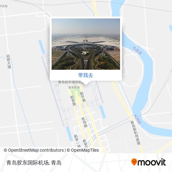 青岛胶东国际机场地图