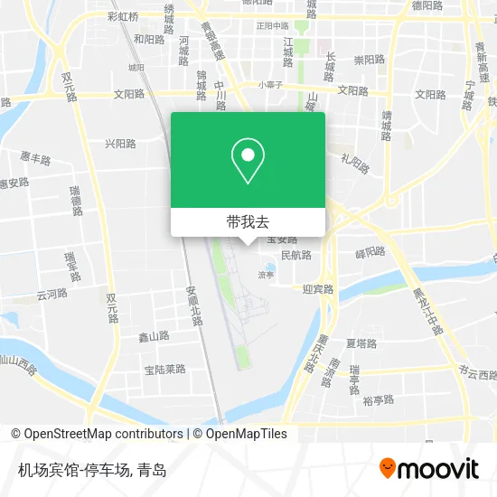 机场宾馆-停车场地图