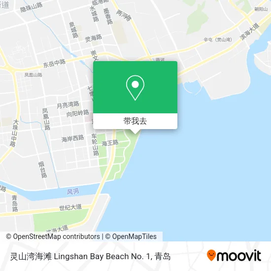 灵山湾海滩 Lingshan Bay Beach No. 1地图