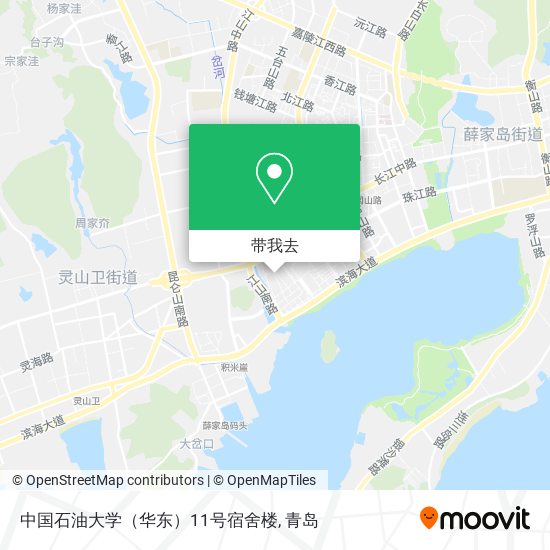 中国石油大学（华东）11号宿舍楼地图