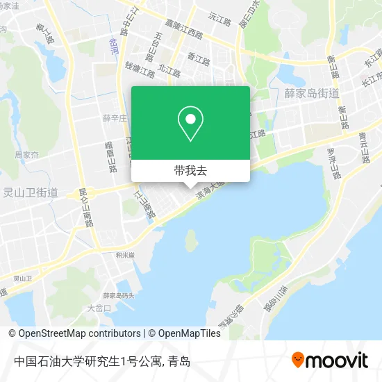 中国石油大学研究生1号公寓地图