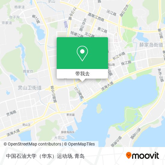 中国石油大学（华东）运动场地图