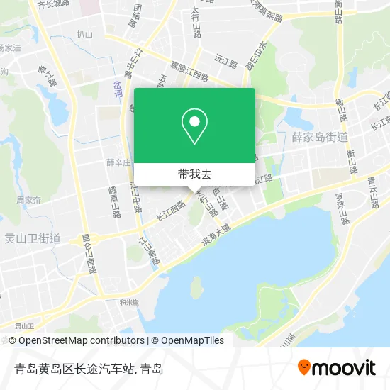 青岛黄岛区长途汽车站地图