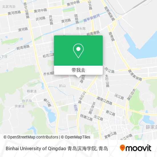 Binhai University of Qingdao 青岛滨海学院地图