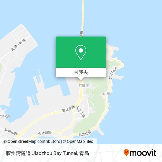 胶州湾隧道 Jiaozhou Bay Tunnel地图