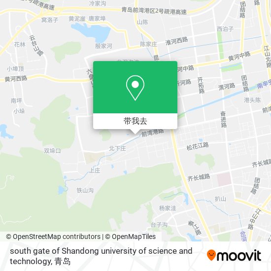south gate of Shandong university of science and technology地图