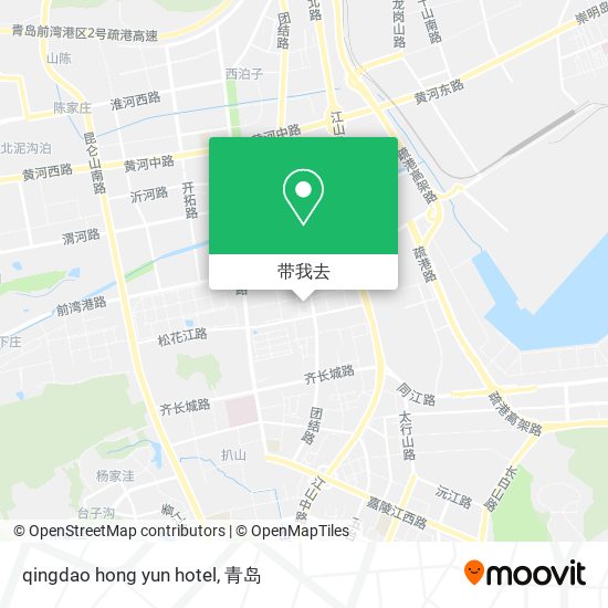 qingdao hong yun hotel地图