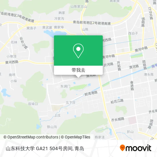 山东科技大学 GA21 504号房间地图