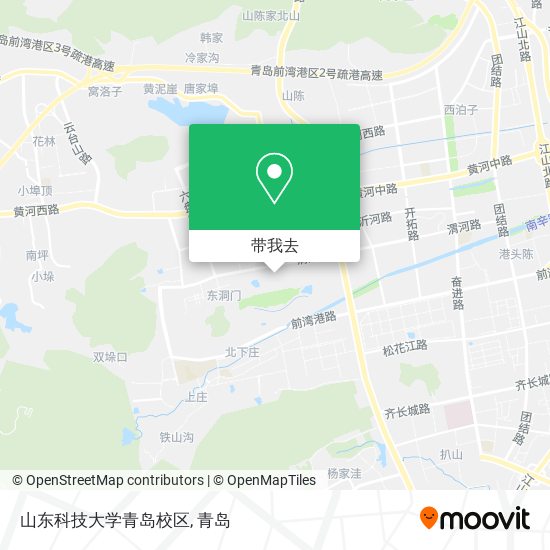 山东科技大学青岛校区地图