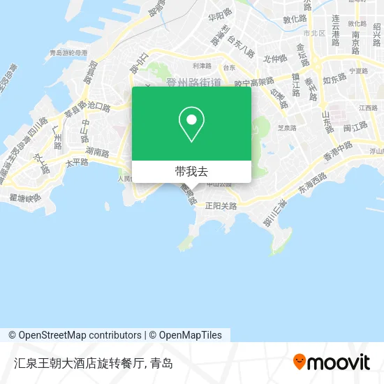 汇泉王朝大酒店旋转餐厅地图