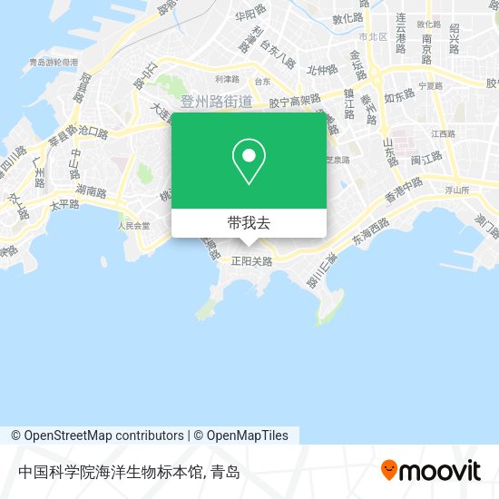 中国科学院海洋生物标本馆地图