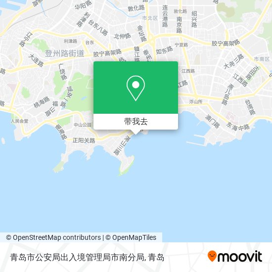 青岛市公安局出入境管理局市南分局地图